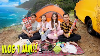 VLOG 1 JAM SPESIAL MENYAMBUT TAHUN BARU 2024 CAMPING DI PINGGIR TEBING [upl. by Su691]