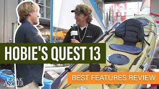 Hobie Quest 13 🎣 Fishing Kayak 📈 Specs amp Features Review and WalkAround 🏆 [upl. by Ceporah68]