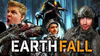 ALIEN INVASION SURVIVAL  Earthfall Multiplayer Gameplay  Left 4 Dead Type Game [upl. by Refinnaej]