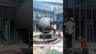 Diameter 4 meters outdoor LED spherical screen waterproof dustproof and corrosion resistant [upl. by Ammadas]