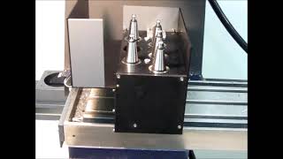 ATC procedure on CNC converted Wabeco F1410LF mill [upl. by Susi583]