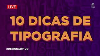 10 dicas de tipografia  Check list de tipografia o seu projeto 🔴 [upl. by Ynnhoj]