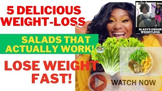 5 Delicious WeightLoss Salads That Actually Work 🥗 Lose Weight Fast [upl. by Saticilef]