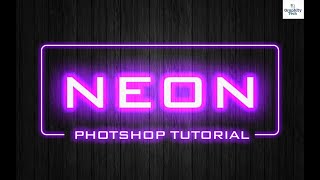 Neon Light Effect Photoshop Tutorial  Photoshop Tutorial photoshop tutorial neoneffect video [upl. by Lauralee46]