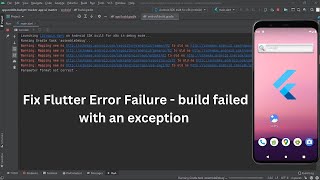 Fix Flutter Error Failure  build failed with an exception  ERROR SLOVED ✅ [upl. by Osborne]