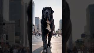 A big Dog walk on a streets viralvideo viralshorts dog [upl. by Annayr]