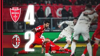 Defeat on the road  Monza 42 AC Milan  Highlights Serie A [upl. by Skill]