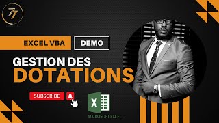 Dotation de matériel au personnel Excel VBA [upl. by Siram]