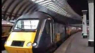 GNER HSTs leave York [upl. by Alegnave]