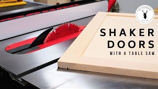 How to Build Shaker Doors with the Table Saw  Rail and Stile  Tongue and Groove  Cabinet doors [upl. by Wilfred]