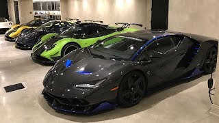 My Friend Bought a new 25M Lamborghini Centenario AND three Pagani Zondas [upl. by Kingdon374]