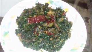 Chavlichi Palebhaji चवळीची पालेभाजी Sauteed Amaranth Leaves [upl. by Notsecnirp]