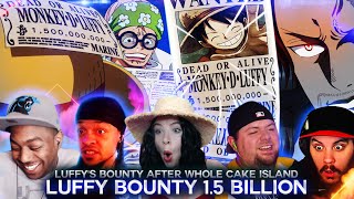 LUFFY BOUNTY 15 BILLION  Reaction Mashup [upl. by Dahsra199]