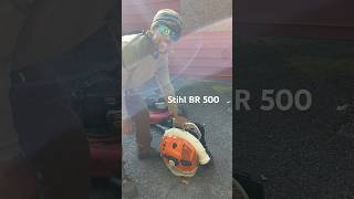 Stihl Br500 ertime Delroccolandscaping [upl. by Nwaf652]