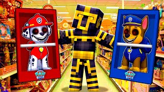 COMPRÉ LOS JUGUETES DE PAW PATROL EXE EN MINECRAFT 😱 [upl. by Grane]