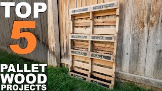 5 TOP PALLET WOOD PROJECTS [upl. by Kiefer27]