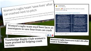 Every member of my team is a hero  Trowbridge RFC Women SAVE LIVES after car crash [upl. by Aneen]