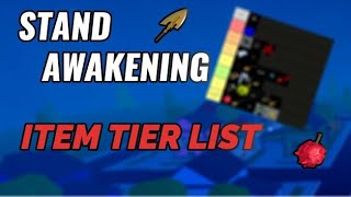 STAND AWAKENING ITEM TIER LIST [upl. by Intisar256]