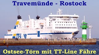 Ostsee Fährfahrt Travemünde  Rostock mit NILS HOLGERSSON im Juni 2021 [upl. by Lebna]