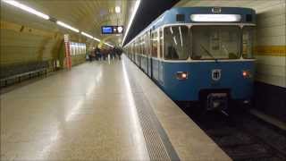 SU Bahn München Bahnhof KarlsplatzStachusFULL HD [upl. by Nerac]