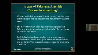 A rare case of endovascular Intervention for Takayassus arteritis [upl. by Nnodnarb]