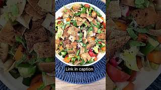 Arabic Famous Salad Fattoush Healthy salad recipe fattoushsalad arabicsalad brunch saladrecipe [upl. by Prospero400]