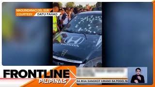 Magpinsan patay matapos pagbabarilin sa loob ng kotse sa Maguindanao del Sur  Frontline Pilipinas [upl. by Yarb63]