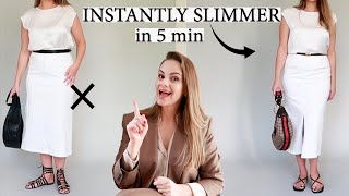 5 STEPS to look SLIMMER instantly [upl. by Attennod]