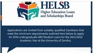 Watch this before applying for HELSB loan UNZA  CBU [upl. by Jaret590]