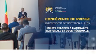 RENDEZVOUS MÉDIA  LE PRÉSIDENT PATRICE TALON FACE À LA PRESSE [upl. by Adnoyek]