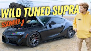 This 530WHP Supra MK5 is unbelievable Build  POV Drive [upl. by Sanjiv]