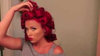 Vintage 1940s Hair Tutorial [upl. by Odlonyer612]