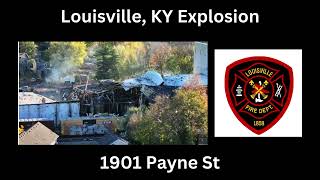 Louisville KY Building Explosion Fireground Auido 111224 [upl. by Eanram]