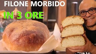 Pane Filone Morbido pane fatto in casa Filone di pane [upl. by Dammahom]