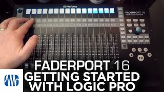 Presonus–Getting Started with FaderPort 16 and Logic Pro [upl. by Ayirp]