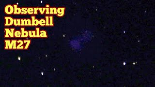 Dumbell Nebula M27 Without Autoguider Meade LX90 ACF 8 Inch SCT Sketch And Astrophoto [upl. by Tierell92]