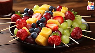 ToddlerFriendly Fruit Recipes🥭Easy Recipes for Kids to Cook🍓🍎Easy Fruit Kabobs amp Yogurt Parfaits [upl. by Anoo]