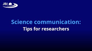 Science communication tips for researchers [upl. by Nnylsor]