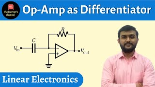 OpAmp as a Differentiator  in Hindi [upl. by Allcot]