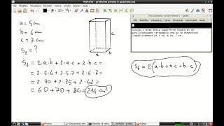 Matteomatica Problema superficie parallelepipedo rettangolo [upl. by Limemann]