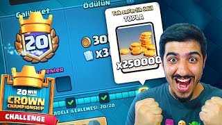 ŞAKA DEĞİL 20 GALİBİYET  Clash Royale Taç Şampiyonası [upl. by Aicilehp551]