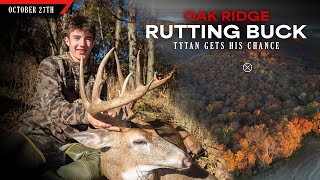 Oak Ridge Rutting Buck  Tytan Gets his Chance  Bowhunting Whitetails w Bill Winke [upl. by Truman]