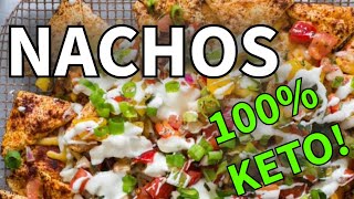 ¡NACHOS KETO FÁCILES Y DELICIOSOS 🧀 Baja en Carbohidratos y Perfectos para Dieta Cetogénica [upl. by Aniara]