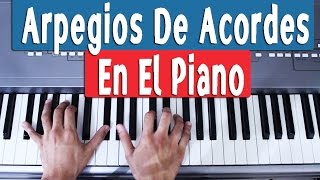 Como Tocar Arpegios En Piano  Acorde de DO MAYOR 2 [upl. by Anika]