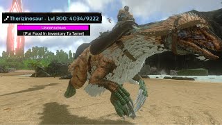 MAX LEVEL THERIZINOSAURUS TAMING ARK Survival Evolved Mobile [upl. by Weaver]