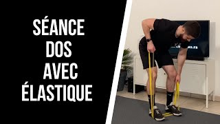 MUSCLE TON DOS AVEC UN ÉLASTIQUE N°1  Séance complète en 10 minutes [upl. by Ynottirb949]