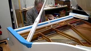 Paolo Fazioli tests white Fazioli F156 Grand Piano [upl. by Lukas414]