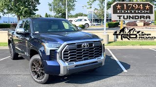 2024 Toyota Tundra 1794 TRD Offroad POV Start Up Test Drive Walkaround and Review [upl. by Oicanata]