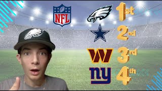 My Final NFL Division Predictions [upl. by Treulich]