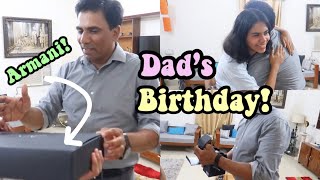 I GAVE MY DAD AN ARMANI WATCH FOR HIS BIRTHDAY 🥳 Dads Birthday Celebration Vlog [upl. by Hayila]